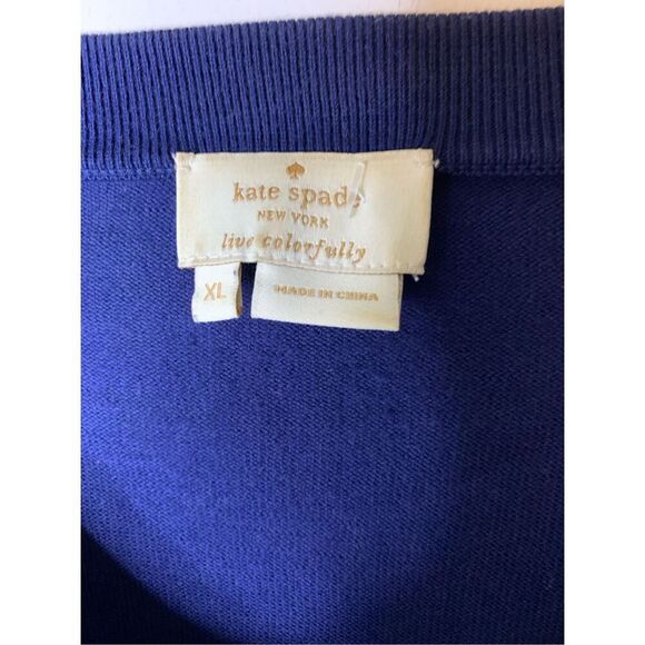 Kate Spade Tula cardigan sweater live colorfully beaded bejeweled size XL NEW - Picture 4 of 4